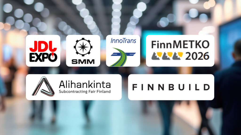 Meet Nordic at SMM, FinnMETKO, JDLExpo, Alihankinta, Finnbuild, Innotrans